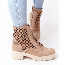 Botas caladas Workery Lewski Shoes 3030-0 Sand marrón 4