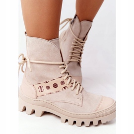 Botas de ante Workery Lewski Shoes 2942-0 Light Beż beige 3