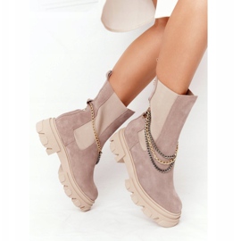 Botines Chelsea de ante Workery Lewski Shoes 2998-0 Beige 4