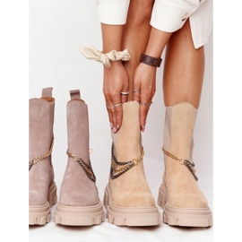 Botines Chelsea de ante Workery Lewski Shoes 2998-0 Beige 6