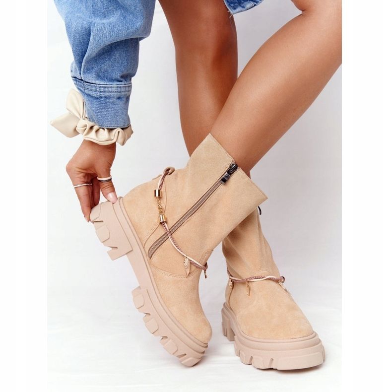 Botas de ante Workery Lewski Shoes 3006-0 Sand beige multicolor 2