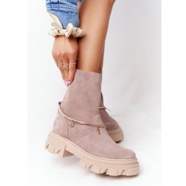 Botas de ante Workery Lewski Shoes 3006-0 Beige 2