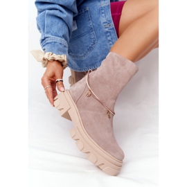 Botas de ante Workery Lewski Shoes 3006-0 Beige 4