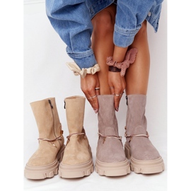 Botas de ante Workery Lewski Shoes 3006-0 Beige 1