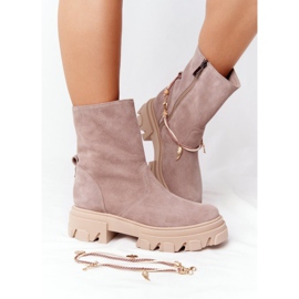 Botas de ante Workery Lewski Shoes 3006-0 Beige 6