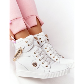 Deportivas Cuña Piel Lewski Shoes 3004-0 Blanco 1