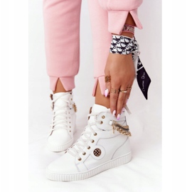 Deportivas Cuña Piel Lewski Shoes 3004-0 Blanco 2