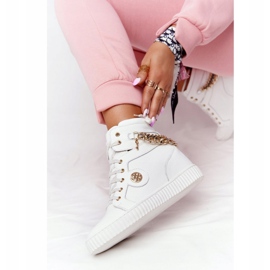 Deportivas Cuña Piel Lewski Shoes 3004-0 Blanco 4