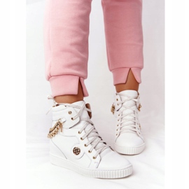 Deportivas Cuña Piel Lewski Shoes 3004-0 Blanco 5