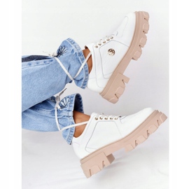 Lewski Shoes Zapatos Oxford de cuero Lewski 3011-0 Blanco 7