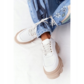 Lewski Shoes Zapatos Oxford de cuero Lewski 3011-0 Blanco 5