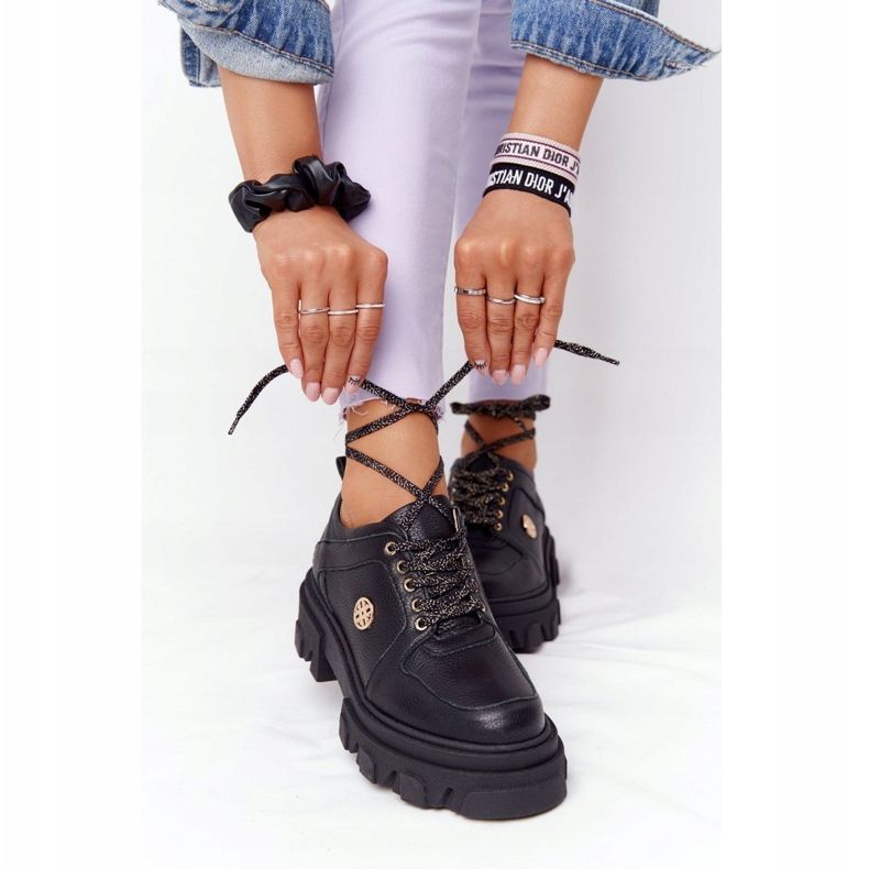 Lewski Shoes Zapatos Oxford de cuero Lewski 3011-0 Negro 1