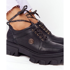 Lewski Shoes Zapatos Oxford de cuero Lewski 3011-0 Negro 5