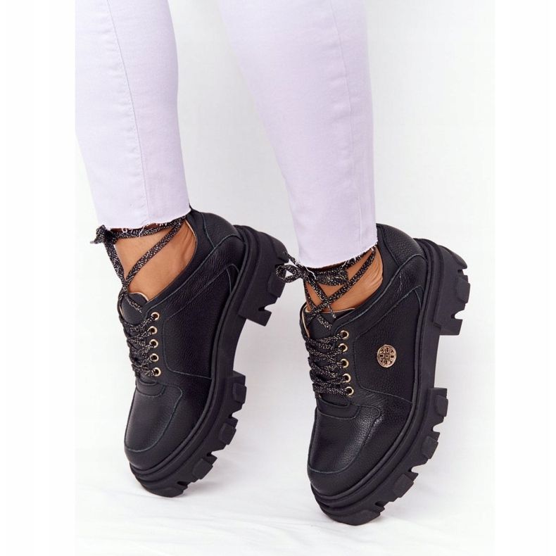 Lewski Shoes Zapatos Oxford de cuero Lewski 3011-0 Negro 2