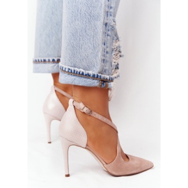 PV3 Stilettos Elegantes Ante Visconi 7400 Rosa rosado 4