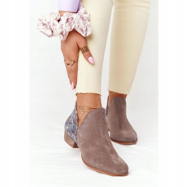 Botas de piel mujer Maciejka Dark Beige 04091-65 2