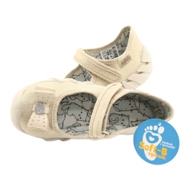 Zapatillas para niños de Befado con un arco 109p206 de oro dorado 5