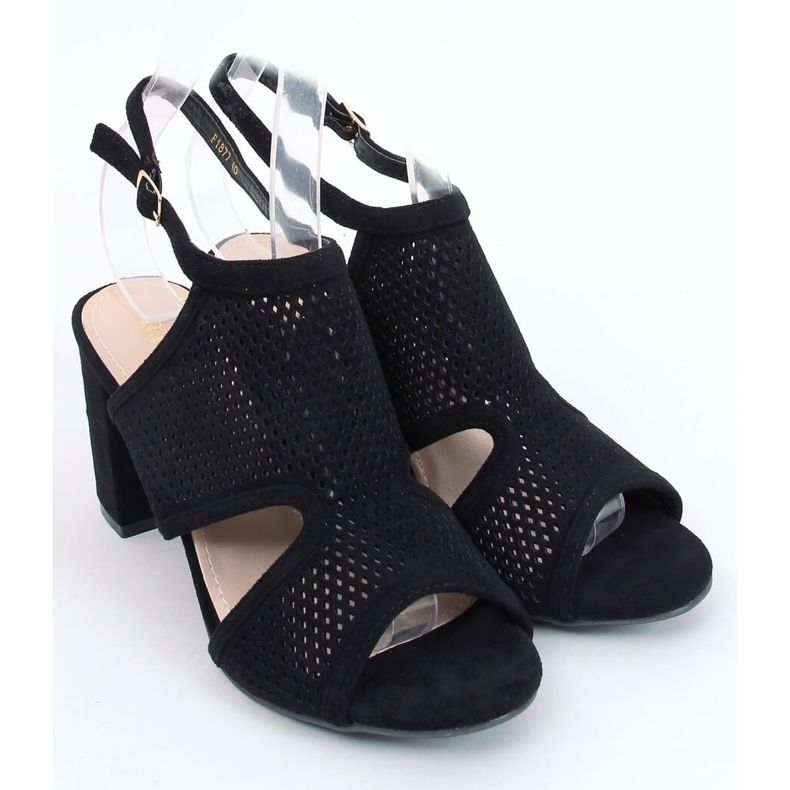 Sandalias de tacón negras F1877 Black negro 1 Sandalias de tacón negras F1877 Black negro 1