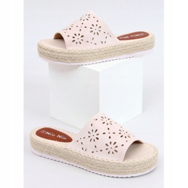 Alpargatas pantuflas caladas beige 99-62A Beige 1