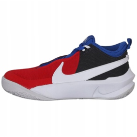 Nike Team Hustle D 10 Big Basketball Shoe Jr CW6735 005 zapatilla de baloncesto rojo, blanco, rojo, azul marino rojo 2