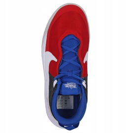 Nike Team Hustle D 10 Big Basketball Shoe Jr CW6735 005 zapatilla de baloncesto rojo, blanco, rojo, azul marino rojo 4