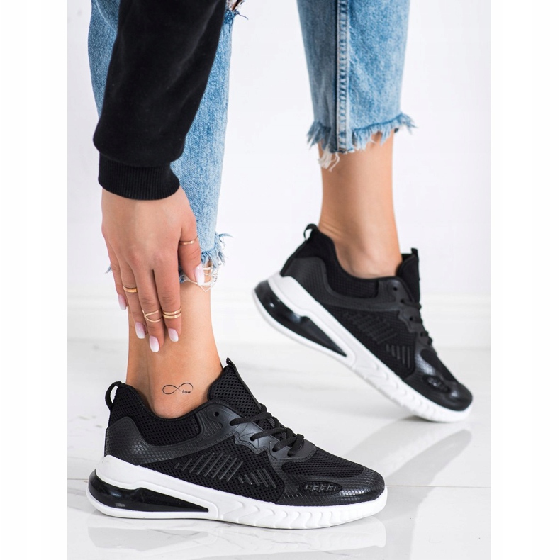 SHELOVET Calzado deportivo calado negro 2