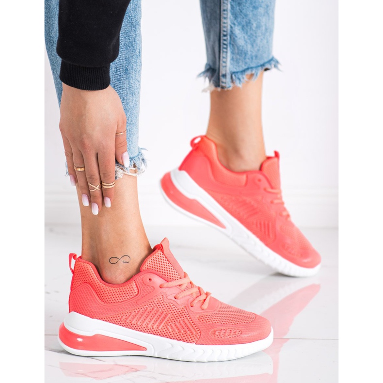 SHELOVET Calzado deportivo calado naranja 2