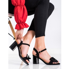 S. BARSKI Sandalias Con Flor S.BARSKI negro 3