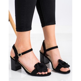 S. BARSKI Sandalias Con Flor S.BARSKI negro 4