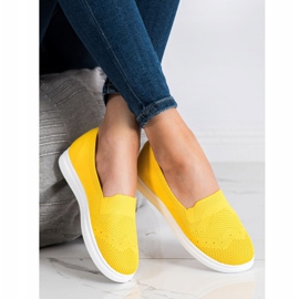 Via Giulia  Slipons en la plataforma amarillo 1