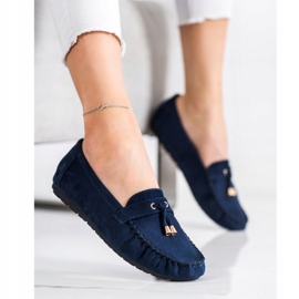 SHELOVET Mocasines casuales azul marino 4