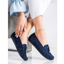 SHELOVET Mocasines casuales azul marino 3
