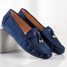 SHELOVET Mocasines casuales azul marino 2