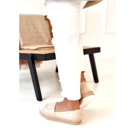 PS1 Alpargatas De Mujer Con Plataforma De Paja Beige Febi 4