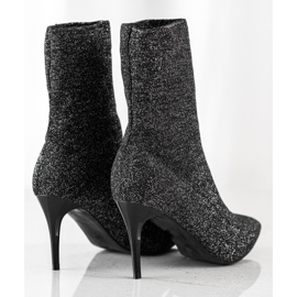 Sabatina Botas de primavera con tacón alto negro 3