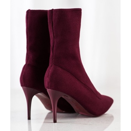 Sabatina Botas de primavera con tacón alto rojo 2
