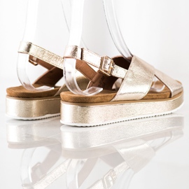 Goodin Sandalias doradas en la plataforma dorado 1