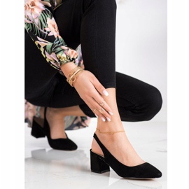 Goodin Zapatos sin cordones con talón expuesto negro 1