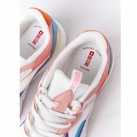 Zapatos Deportivos de Mujer Memory Foam Big Star HH274809 Blanco-Rosa violeta azul rosado 7