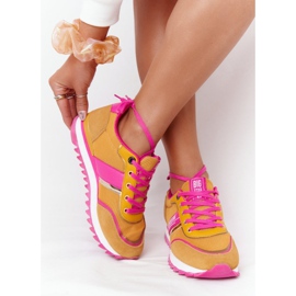 Zapatos Deportivos Mujer Memory Foam Big Star HH274273 Amarillo rosa 1