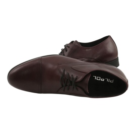 Zapato con cordones burdeos Pilpol 1674 multicolor 4