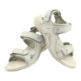 American Club Sandalias Deportivas Inserción de piel HL09 / 21 Gris claro 4