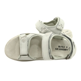 American Club Sandalias Deportivas Inserción de piel HL09 / 21 Gris claro 3