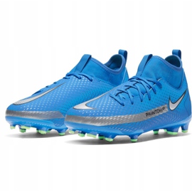 Zapatillas de fútbol Nike Phantom Gt Academy Df FG / MG Junior CW6694 400 azul azul 2