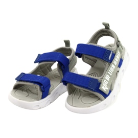 American Club Sandals Boys With Velcro Foam Insole RL27/21 Gray gris 1