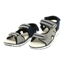 American Club Sports Sports Boys Inserto de cuero ES33/21 Gray gris 1