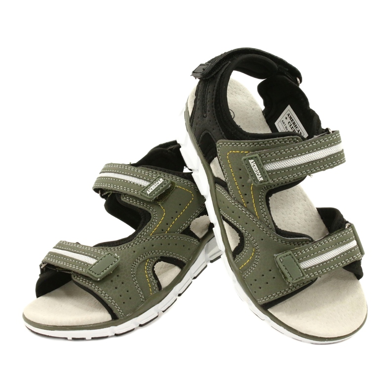 American Club Sports Sports Boys Inserto de cuero ES33/21 Caki verde 5