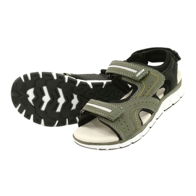 American Club Sports Sports Boys Inserto de cuero ES33/21 Caki verde 3