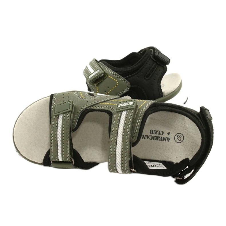 American Club Sports Sports Boys Inserto de cuero ES33/21 Caki verde 4