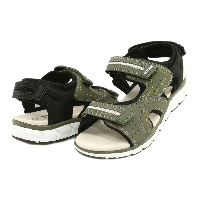 American Club Sports Sports Boys Inserto de cuero ES33/21 Caki verde 2